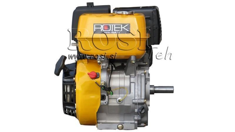 benzin motor EG4-420cc-9,6kW-13,1HP-3.600 U/min-H-KW25x88.5-kézi inditás
