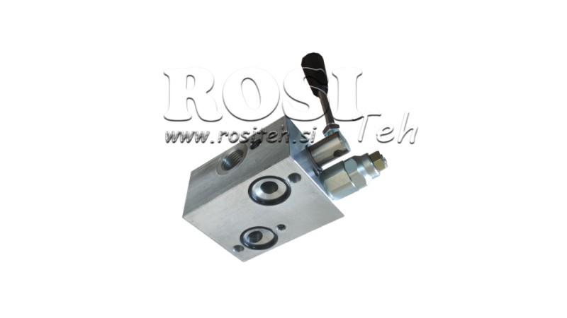 MANUAL VALVE FOR HYDRAULIC MOTOR MP-MR-MH OPEN CENTER - 50lit