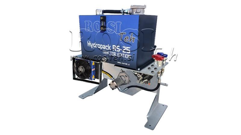 TRACTOR HYDRAULIC POWER-PACK CAPACITY 70lit FLOW 53lit/min 2XP80 - WITH OIL HEAT EXCHANGER