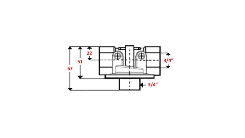 HOUSING FOR SUCTION FILTER 3/4