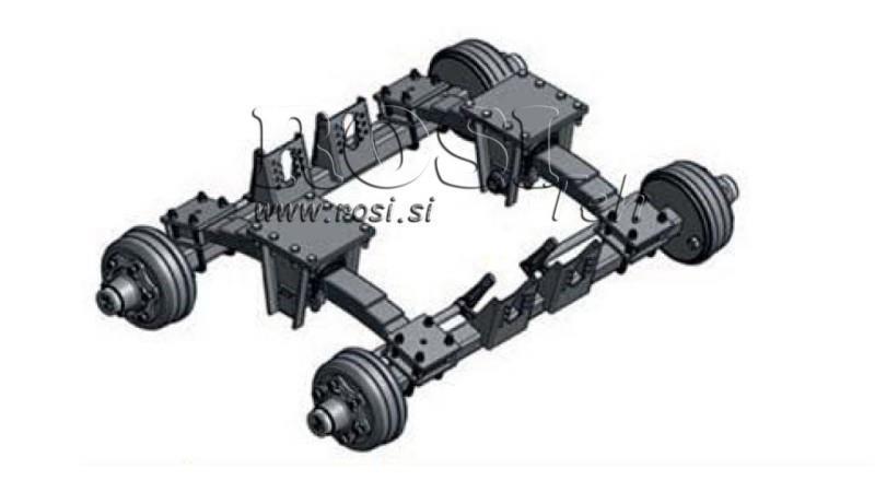 TANDEM CHASSIS 8,5 TON WITH AXLE 70mm/1600mm