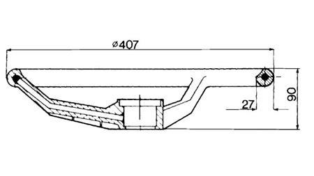 KORMÁNYKERÉK FI 400 - h 90