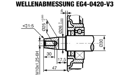 benzin motor EG4-420cc-9,6kW-13,1HP-3.600 U/min-E-TP26x47-elektomos inditás