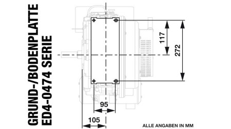 MOTORE DIESEL 474cc-8,0kW-3.600 U/min-E-KW25x88-avvio elettrico