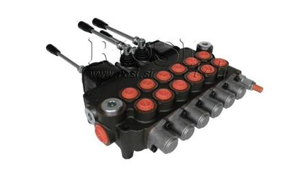 HYDRAULIC VALVE 6xP80 + 2x JOYSTICK