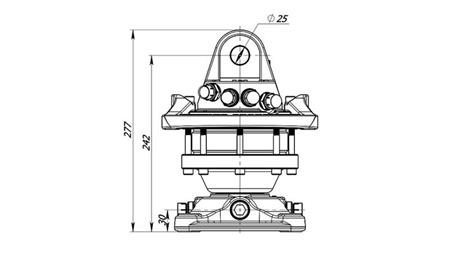 HIDRAULIČNI ROTATOR 3000/1500 KG SA PRIRUBNICOM