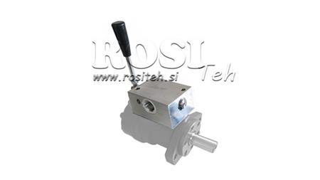 MANUAL VALVE FOR HYDRAULIC MOTOR MP-MR-MH OPEN CENTER - 50lit