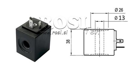 ELEKTROMAGNETSPULE 24V - fi13mm-38mm IP65