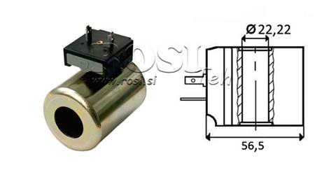 EL. MÁGNESES TEKERCS 24V DC - CB14 - fi 22,22mm-59mm 30W IP65