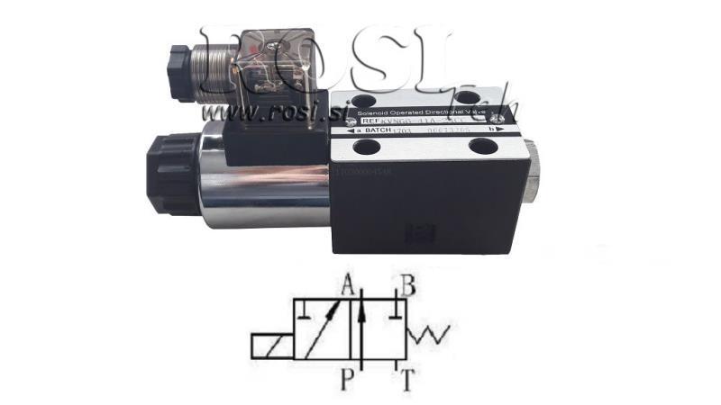 HYDRAULICKÝ ELEKTRO MAGNETICKÝ VENTIL KV-4/2 CETOP 3 12/24/230V N41A