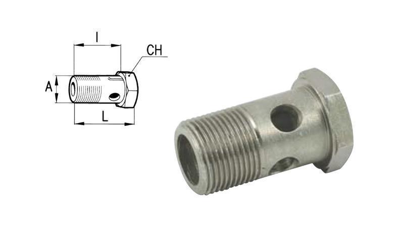 BOLT CREUX HYDRAULIQUE M22x1.5