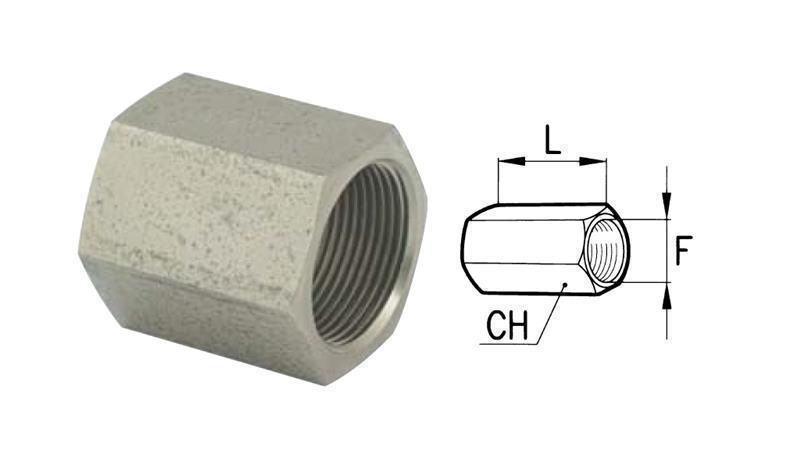 HYDRAULIC ADAPTER FEMALE-FEMALE 1/4