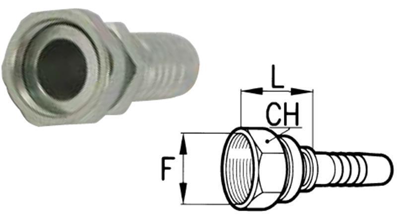 HYDRAULIC FITTING DKORFS FEMALE DN16-1