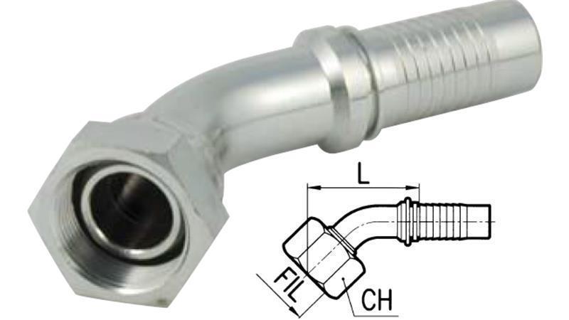 HIDRAULIKUS IDOM BSP NŐI TÉRD 45° DN16-M24x1,5