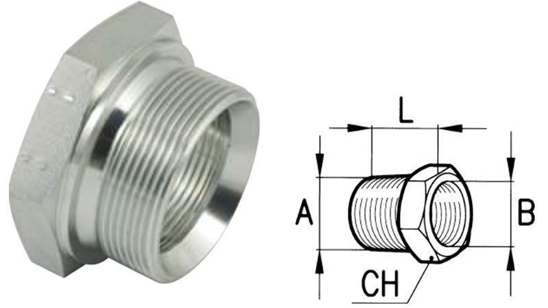 HIDRAVLIČNI ADAPTER MOŠKI-ŽENSKI 1 1/2-1