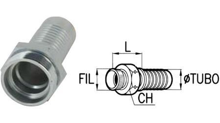 HIDRAULIKUS CSATLAKOZÁS CEL 15 L HÍM DN12-M22x1.5