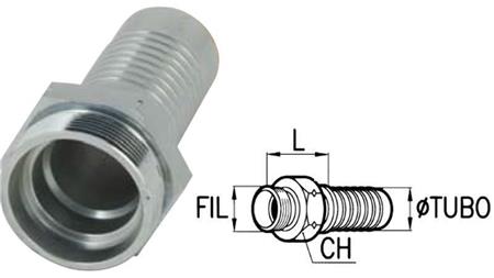 HYDRAULIC CONNECTION CES 12 S MALE DN8-M20X1.5