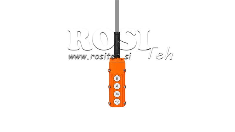 BOITIER DE COMMANDE SUSPENDU 4 BOUTONS DX (FONCTIONNEMENT BIDIRECTIONNEL)