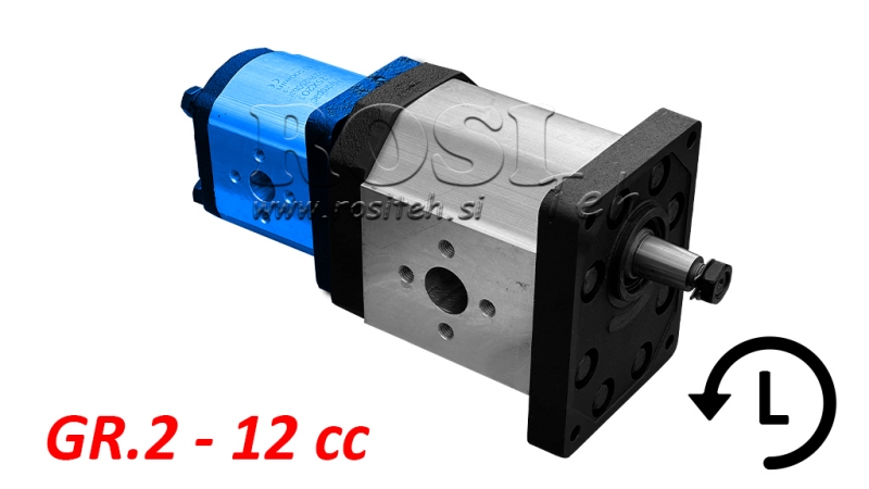 HYDRAULISK PUMP 20A12X201 ANDRA GR.2 12 CC VÄNSTER