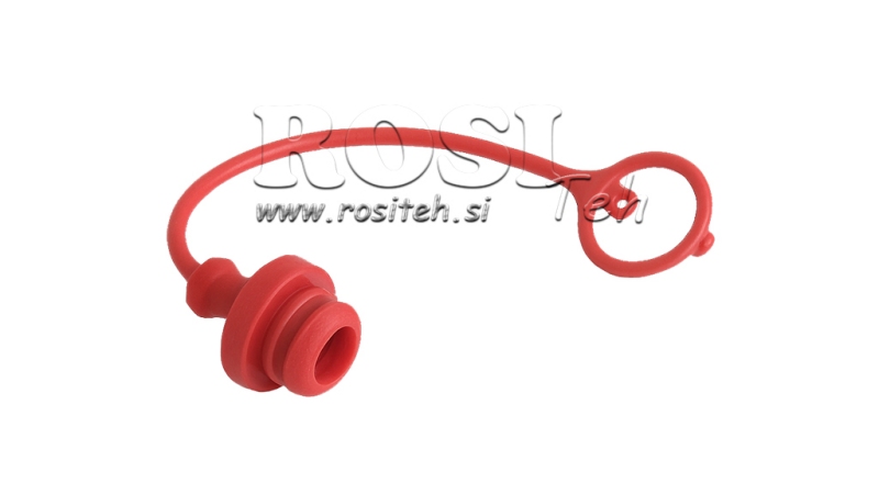 OCHRANNÝ GUMOVÝ KRYT ČERVENÝ - ŽENSKÉ RYCHLOPŘIPOJENÍ