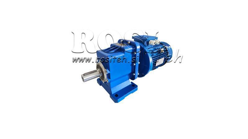 1Fázový 0.75kW-ELEKTRICKÝ MOTOR S REDUKTOREM ERC02 MS80 57rpm