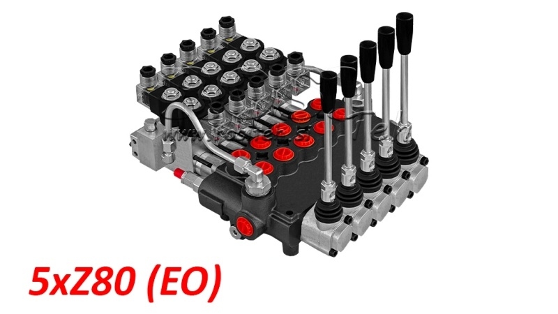 ELEKTRO-HANDMATIGE HYDRAULISCHE MONOBLOKKLEP 5xZ80