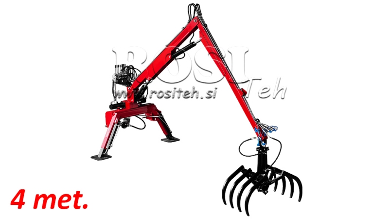 HIDRAULIKUS TRAKTOR RAKODÓ VILLÁ-VAL HUT 4m