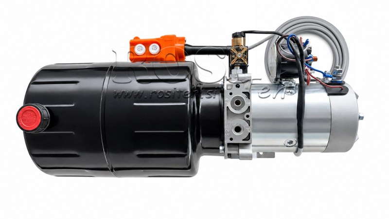 MINI HIDRAULISKĀ EĻĻAS DZESĒTĀJS 24V DC - 2.2kW = 2.1cc - 8 lit - vienfāzes montāža (metāls)