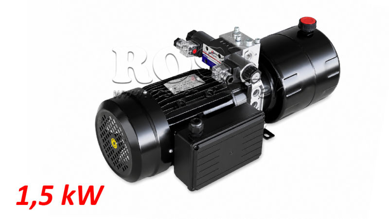 MINI HIDRAVLIČNI AGREGAT 230V AC (1,5 kW) - 5,8 cc - 8,2 lit/min - tank 6 lit