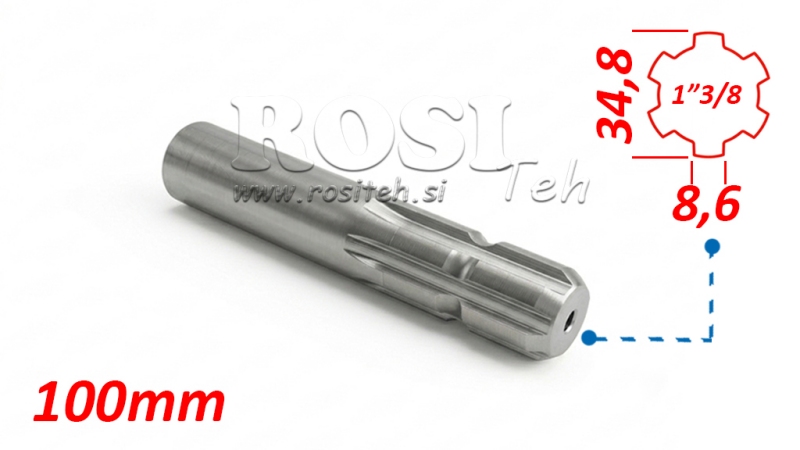 KARDÁN (TLT) ADAPTER 13/8 L=100