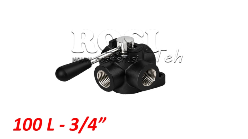 MANUELL 4 VEIS VENTIL IF 3/4 - 100LIT