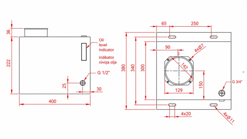 REZERVAR METALNI BOX PP 25 LITRI HORZONTAL-VERTICAL