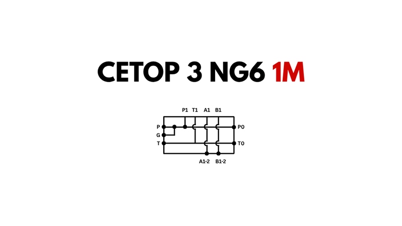 ALAPLAP CETOP3 NG6 1M