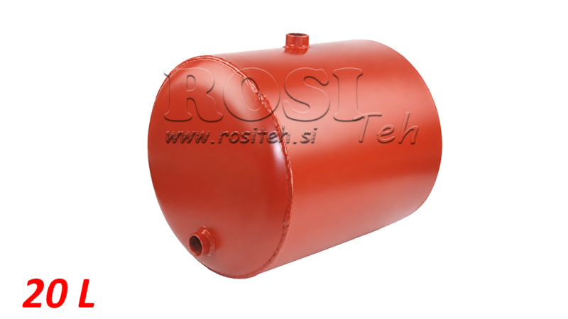 FÉM TARTÁLY GÖMBÖLYÜ FI 300mm MAGASÁG 330 mm 20 LITER