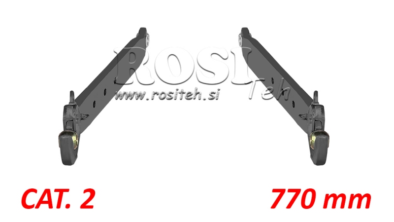 TRAKTOR TEHER HORDU KEZEK CAT. 2 - 70x20 mm - 770 mm (75 HP)