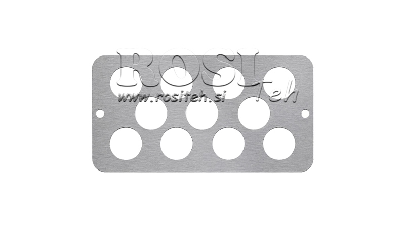 PLAQUE EN ALUMINIUM POUR POIGNEE ERGOKIT 11 TROUS