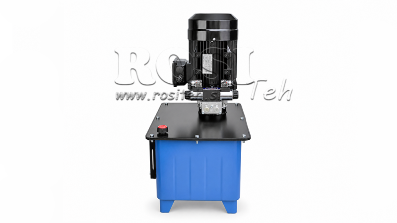 MINI HIDRAULIKUS AGGREGÁTOR 380 V AC (4 kW) - 8 cc - 12 lit/min - tank 40 lit