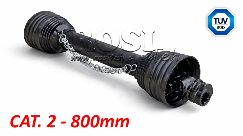 ALBERO CARDANICO CERTIFICATO CE PROFI LINE CAT.2 LUNGHEZZA 800mm
