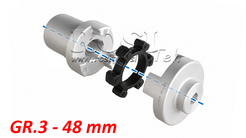 INTERFACE DE BORRACHA ND44C (18-22KW) 48MM/GR3