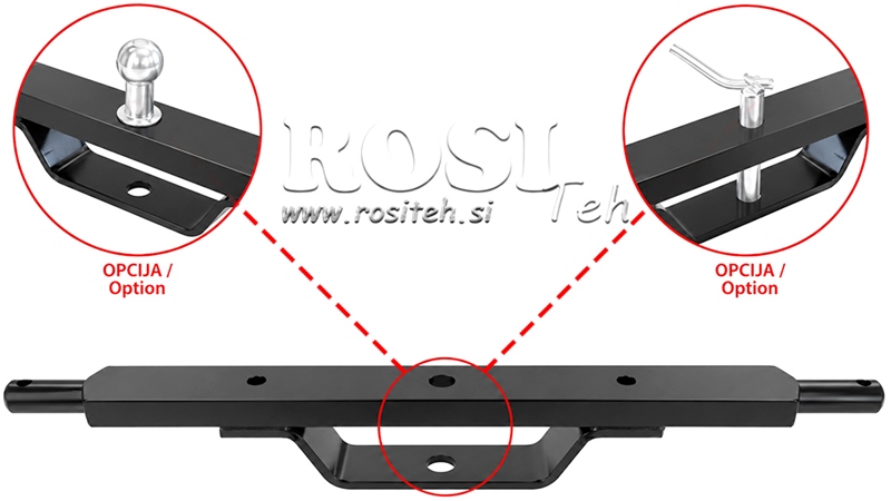 TRAKTOR KERESZTRUD HIDRAULIKA 2 KATÉGORIA KONZOLLAL (L-750 MM) HOSSZU