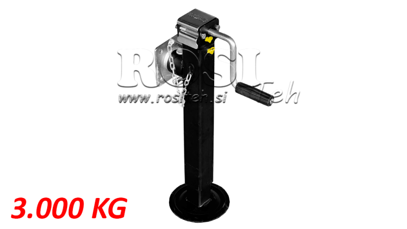 GEWINDE STÜTZBEIN MIT FLANSCH 300mm - 3.000kg