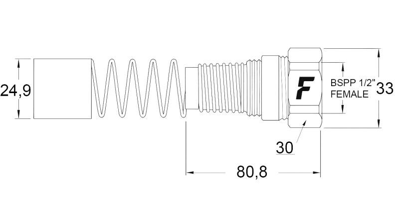 CONECTOR RÁPIDO FEMEA PARA MULTI-FASTER 1/2 PARTE FIXA