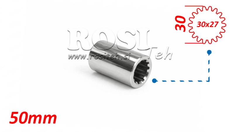 KARDANSKI NASTAVEK PUŠA 30x27 (18 zob) (50 mm)