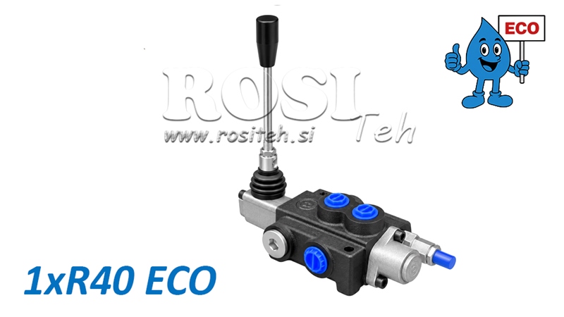 HIDRAULIKUS KÉZI SZELEP – 1 SZEKCIÓS ÚTVÁLTÓ SZELEP 1xR40 ECO