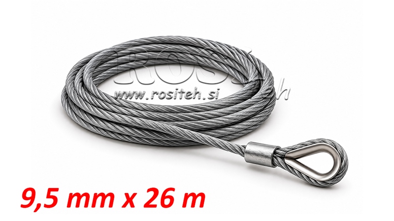 ACÉLSODRONY KÖTÉL CSÖRLŐHÖZ RS-12000 - 5443 kg