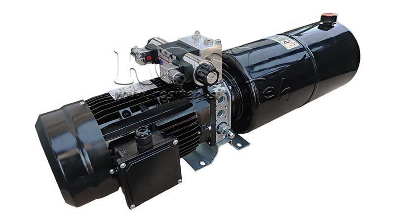 MINI HIDRAULIKUS EGYSÉG 380V AC (2.2 kW) 120 bar - 8.0 cc - 11.2 lit/perc - tartály 12 lit