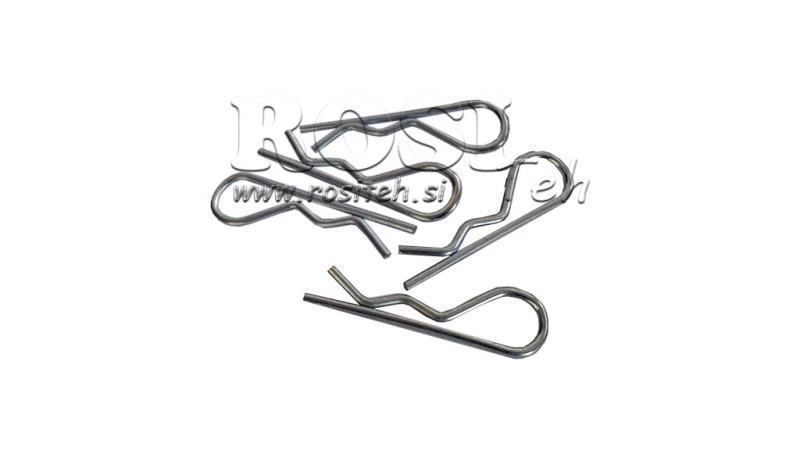CONJUNTO COMPLETO DE CLIPS DE SEGURANÇA fi 6.0 mm (5 pcs)