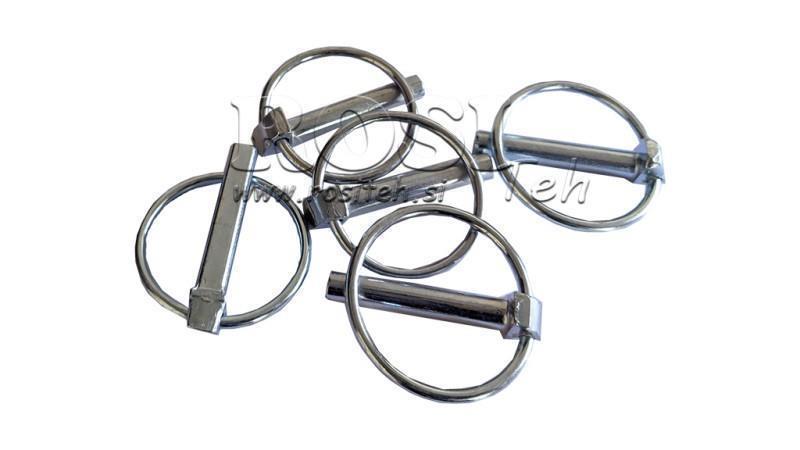 SADA BEZPEČNOSTNÍCH KLIPŮ KULATÝCH fi 6.0 mm (5ks)