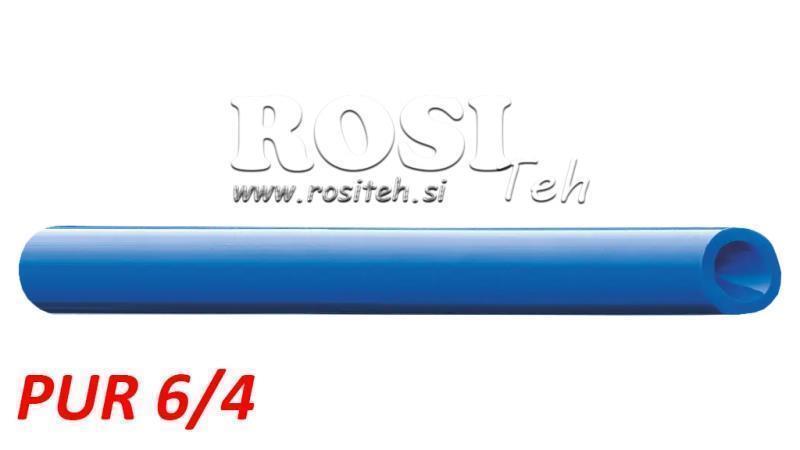 MANGUERA DE AIRE POLIURETANO PU 6/4 PUR AZUL