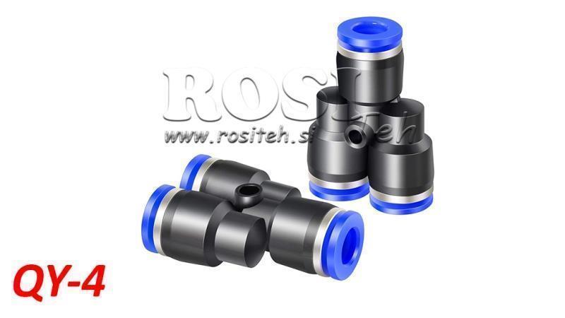 PNEUMATIKUS PLUG Y CSATLAKOZÓ TPA MENET NÉLKÜL QY-4
